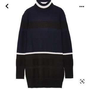 Tim Coppens Striped merino wool turtleneck sweater size small